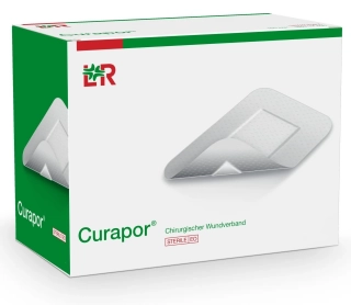Náplast Curapor hypoalergenní 7x5 cm, 100 ks, samolepící, s polštářkem   